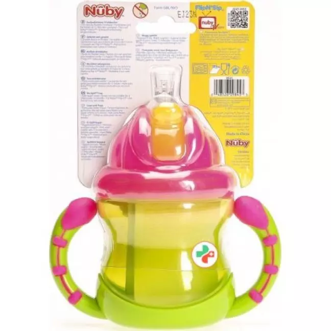 Nuby Trinkhalmtasse FlipN’Sip Nuby Trinkhalmtasse FlipN’Sip