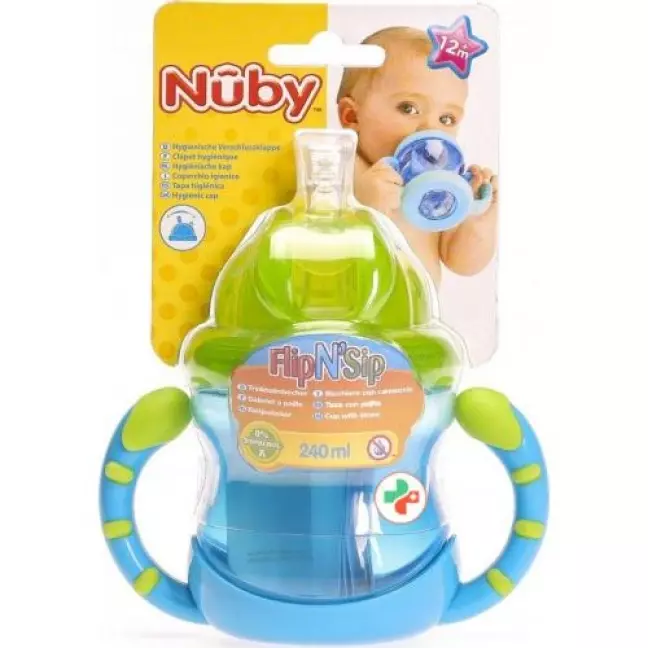 Nuby Trinkhalmtasse FlipN’Sip Nuby Trinkhalmtasse FlipN’Sip