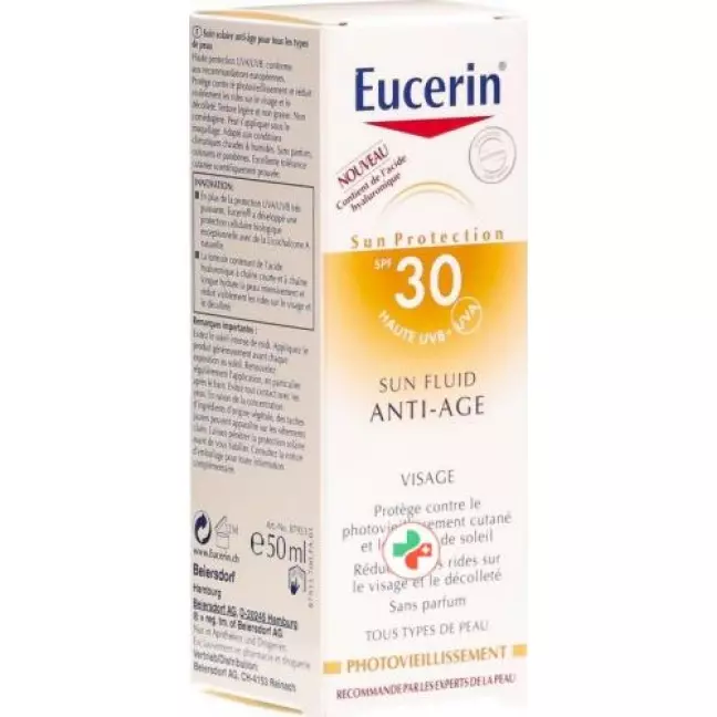 Eucerin Sun Fluid Anti-Age SPF 30 50мл Eucerin Sun Fluid Anti-Age SPF 30 50мл