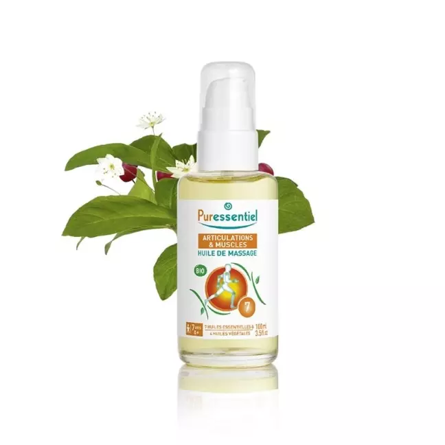 PURESSENTIEL массажное масло Musclean Arn-Win органическое