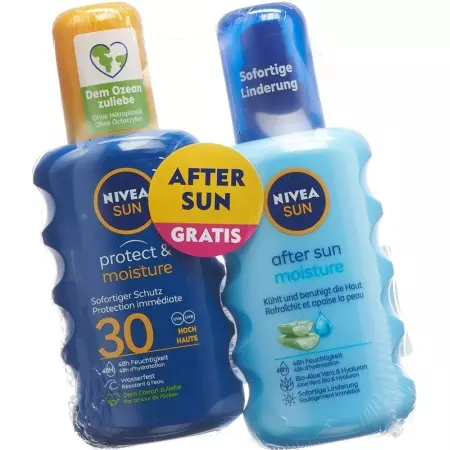 NIVEA Mixpack P&M Spray LSF30 400ml After Sun Spr NIVEA Mixpack P&M Spray LSF30 400ml After Sun Spr