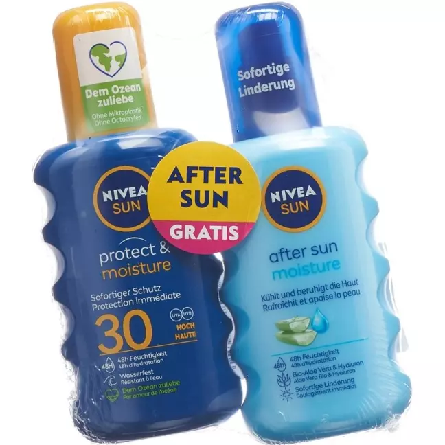 NIVEA Mixpack P&M Spray LSF30 400ml After Sun Spr NIVEA Mixpack P&M Spray LSF30 400ml After Sun Spr