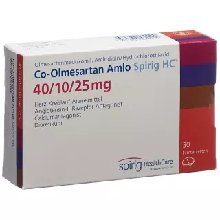 КО-ОЛМЕСАРТАН АМЛО Спириг HC 40/10/25мг
