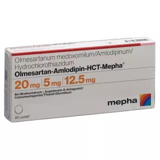 ОЛМЕСАРТАН АМЛО HCT Мефа Лактаб 20/5/12,5