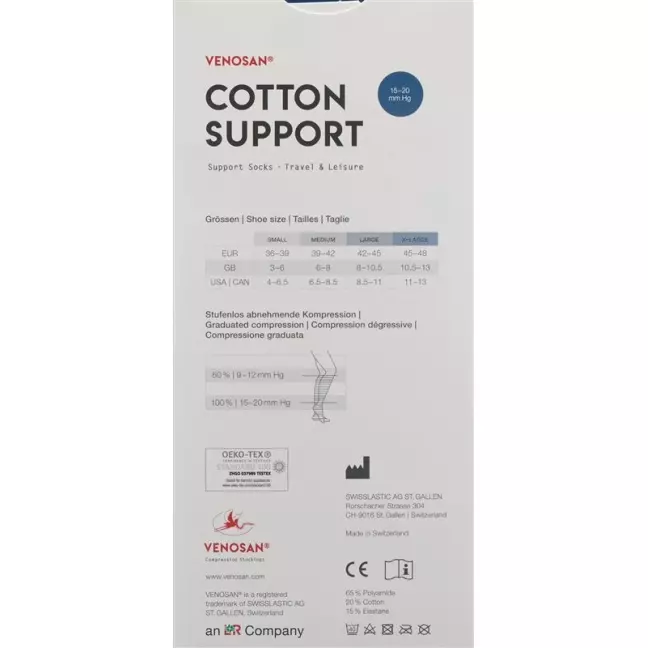 Носки Venosan COTTON SUPPORT A-D M бежевые 1 пара