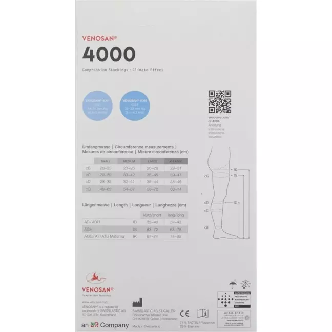 Venosan 4001 A-DH KKL1 M длинный закрытый Мексика 1 пара