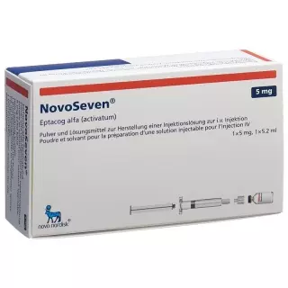 NovoSeven room temperature stable Trockensub 5 mg with solvent Fertspr