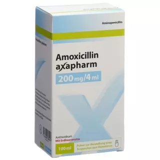 Amoxicillin Axapharm Pulver 200mg/4ml Suspension 100ml