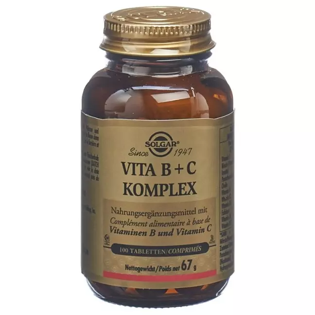 Solgar Vita B+c комплекс таблетки флакон 100 шт. Solgar Vita B+c комплекс таблетки флакон 100 шт.